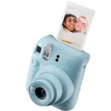 Фотоаппарат моментальной печати FUJIFILM INSTAX MINI 12 BUNDLE СLEAR CASE + L10PK (PASTEL BLUE)