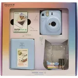 Фотоаппарат моментальной печати FUJIFILM INSTAX MINI 12 BUNDLE СLEAR CASE + L10PK (PASTEL BLUE)