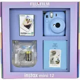 Фотоаппарат моментальной печати FUJIFILM INSTAX MINI 12 BUNDLE СLEAR CASE + L20PK (PASTEL BLUE)