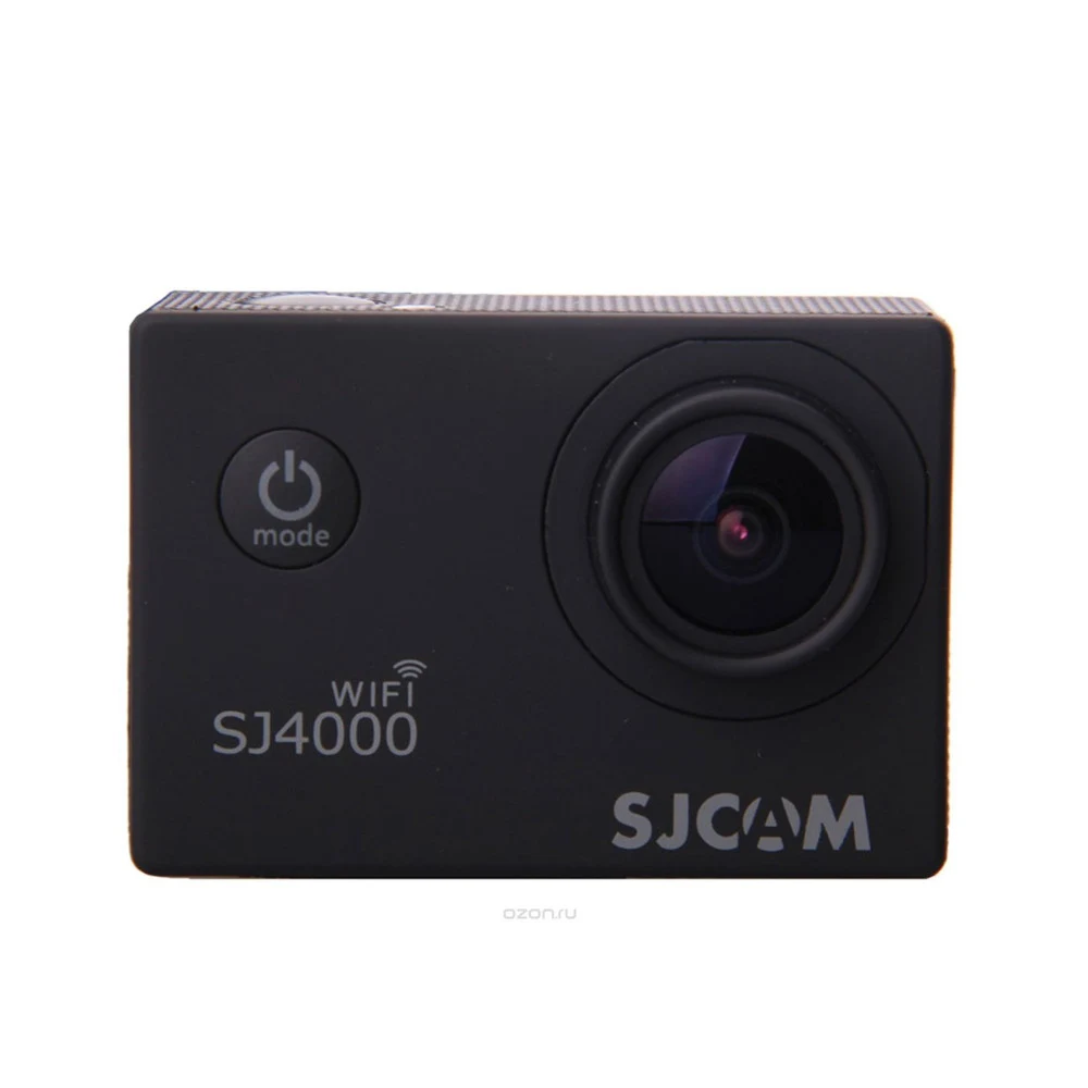Экшн-камера, SJCAM, SJ4000WIFI, 1080P/30 к/с, MicroSD до 32 Гб, Процессор NTK 96655, Разрешение фото 4032х3024, 12 МП 170°, Wifi 10 м , 900mAh, 1.5" сенсорный дисплей, Чёрный