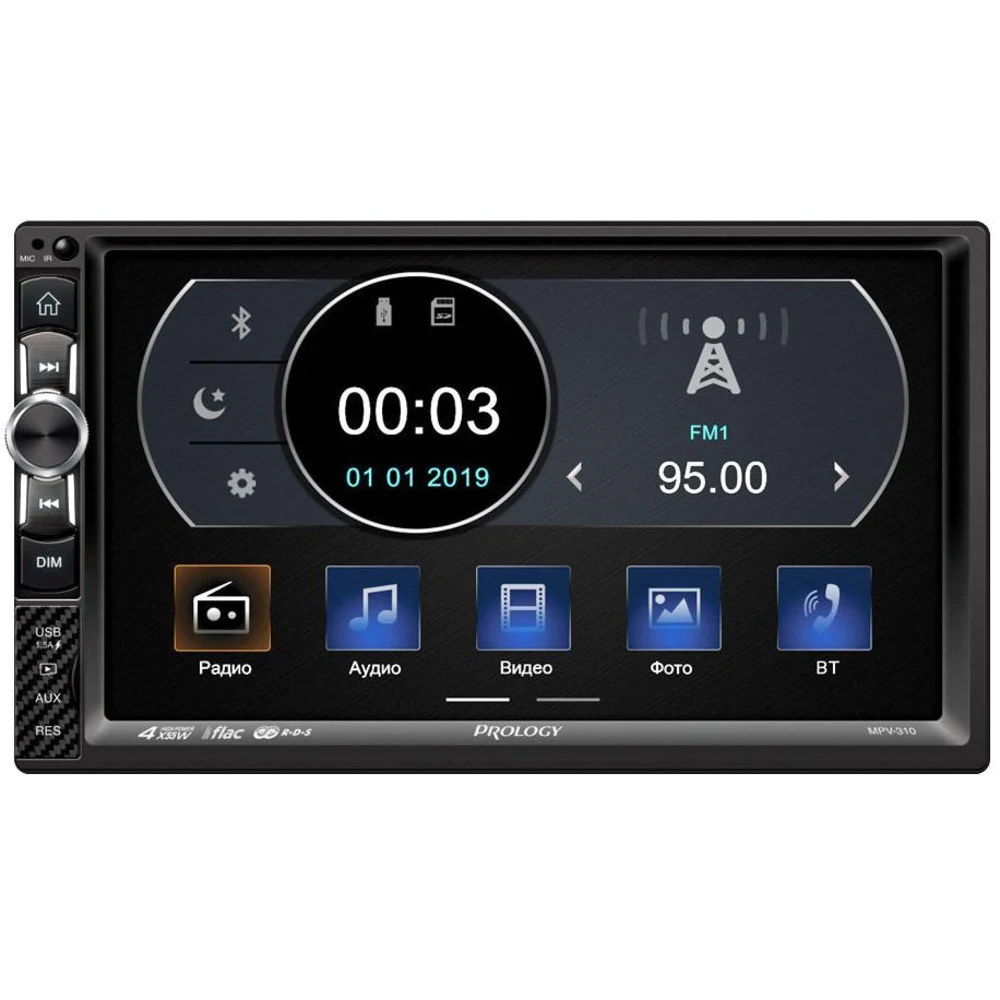Автомагнитола Prology MPV-310 2DIN 4x55Вт v4.2 7" ПДУ RDS (PRMPV310)