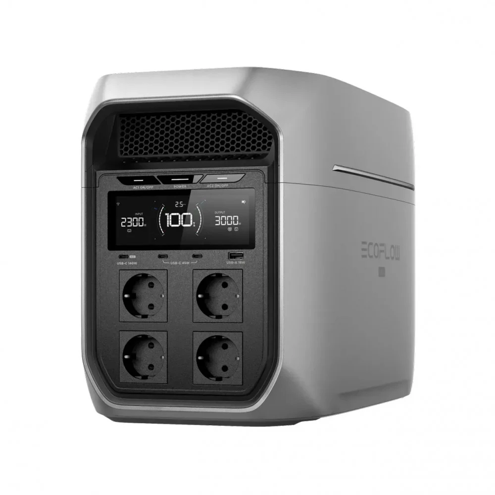 Зарядная станция EcoFlow Delta 3 Max Plus EU, 2048Wh, 3000W(6000W), 230V(50Hz/60Hz)