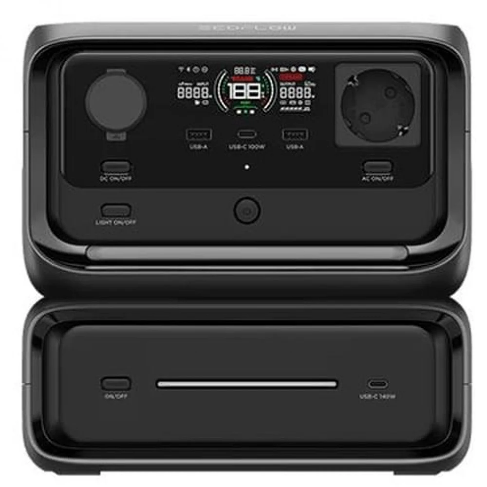 Зарядная станция EcoFlow RIVER 3 Max EU, 572 Wh, 600W(1200W), 220-240V(50Hz/60Hz)