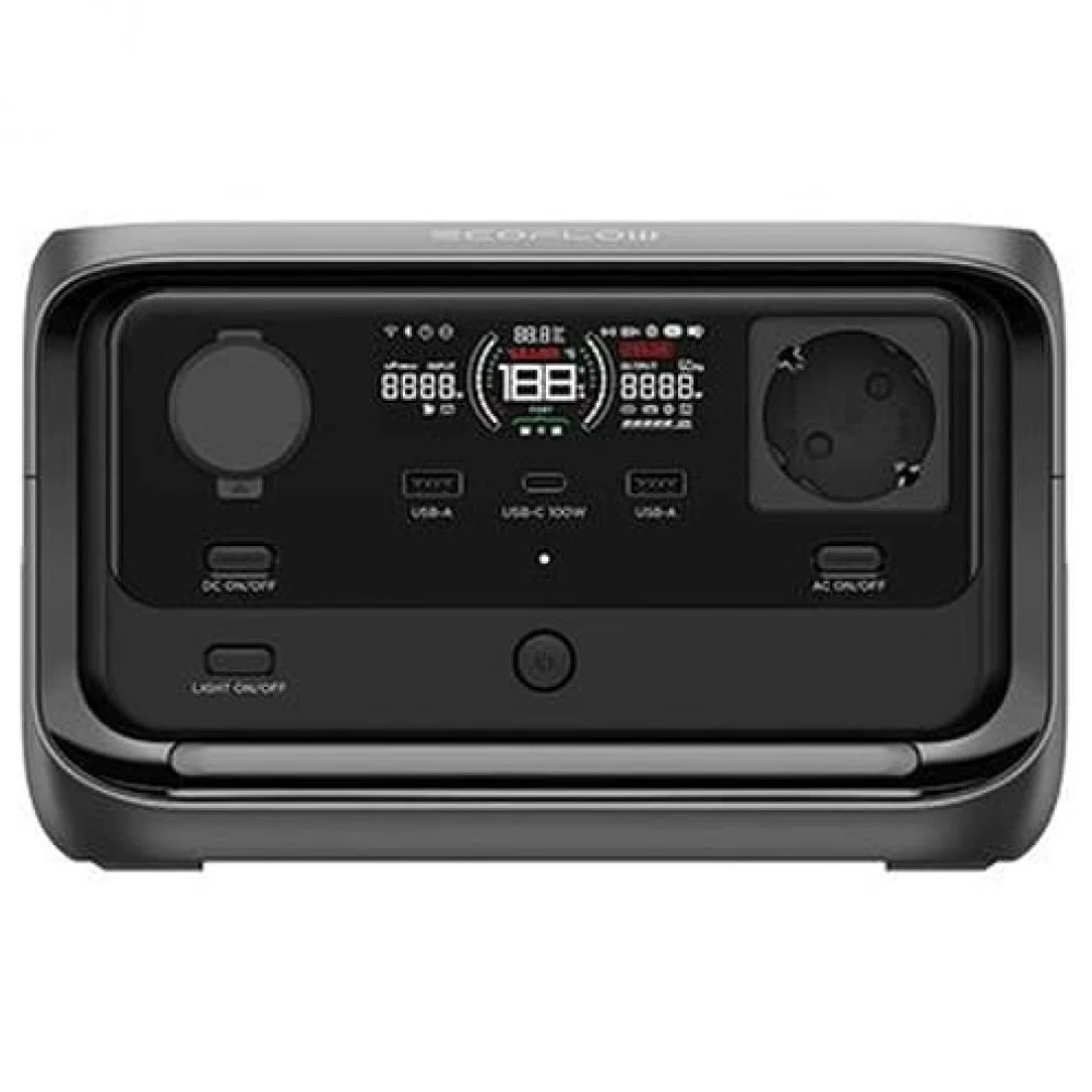 Зарядная станция EcoFlow River 3 PLUS EU, 286Wh, 600W(1200W), 220-240V(50Hz/60Hz)