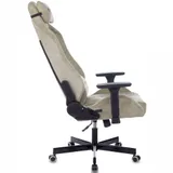 Кресло игровое Knight N1 Fabric бежевый Light-21 с подголов. крестов. металл