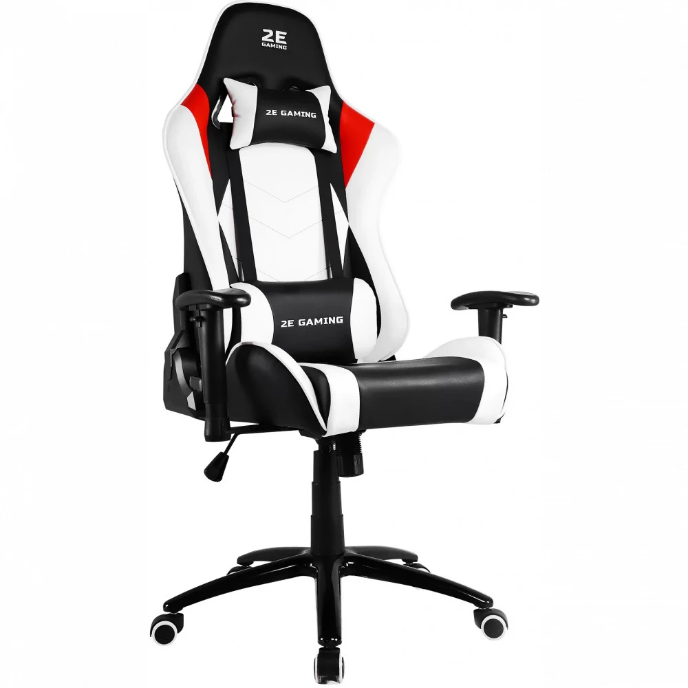 Кресло геймерское 2E Gaming Bushido II, рег. высоты, подлокотник 3D, 150кг, Black-White