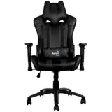 Кресло для геймера Aerocool AC120 AIR-B, черное, с перфорацией, до 150 кг, размер 70х55х124/132 см