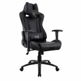 Кресло для геймера Aerocool AC120 AIR-B, черное, с перфорацией, до 150 кг, размер 70х55х124/132 см