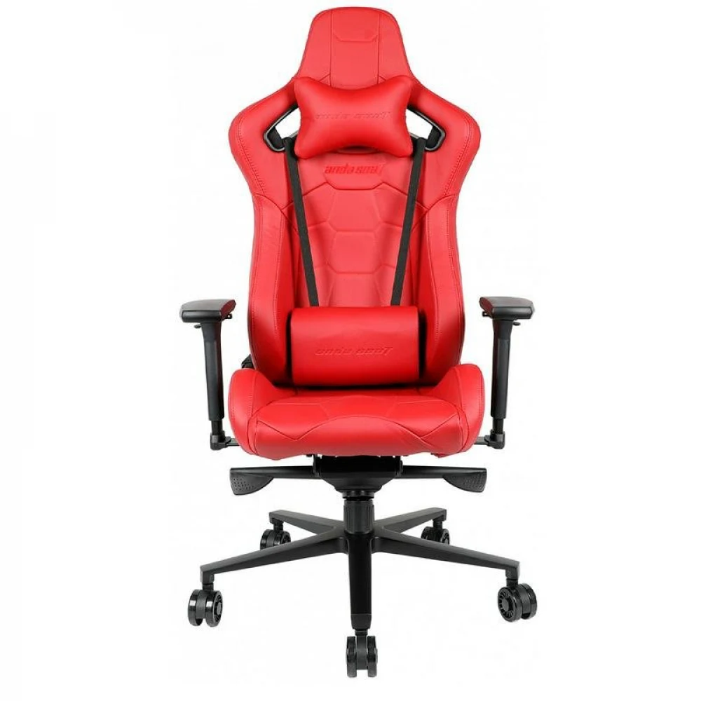Кресло геймерское AndaSeat Dracula - Napa Leather, рег.высоты, подлокотник 4D, 150кг, Black-Red