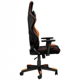 Игровое компьютерное кресло Canyon Deimos CND-SGCH4, Кожа,4D подлокотники, Колеса полиурэтан 60мм,Наклон 150 градус (Черно-Оранжевое)