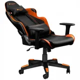 Игровое компьютерное кресло Canyon Deimos CND-SGCH4, Кожа,4D подлокотники, Колеса полиурэтан 60мм,Наклон 150 градус (Черно-Оранжевое)