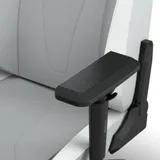 CORSAIR TC200 Leatherette Gaming Chair, Standard Fit - Light Grey/White