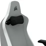 Кресло геймерское Corsair TC200, Soft Fabric, регулировка высоты,подлокотник,120 кг,Light Grey-White