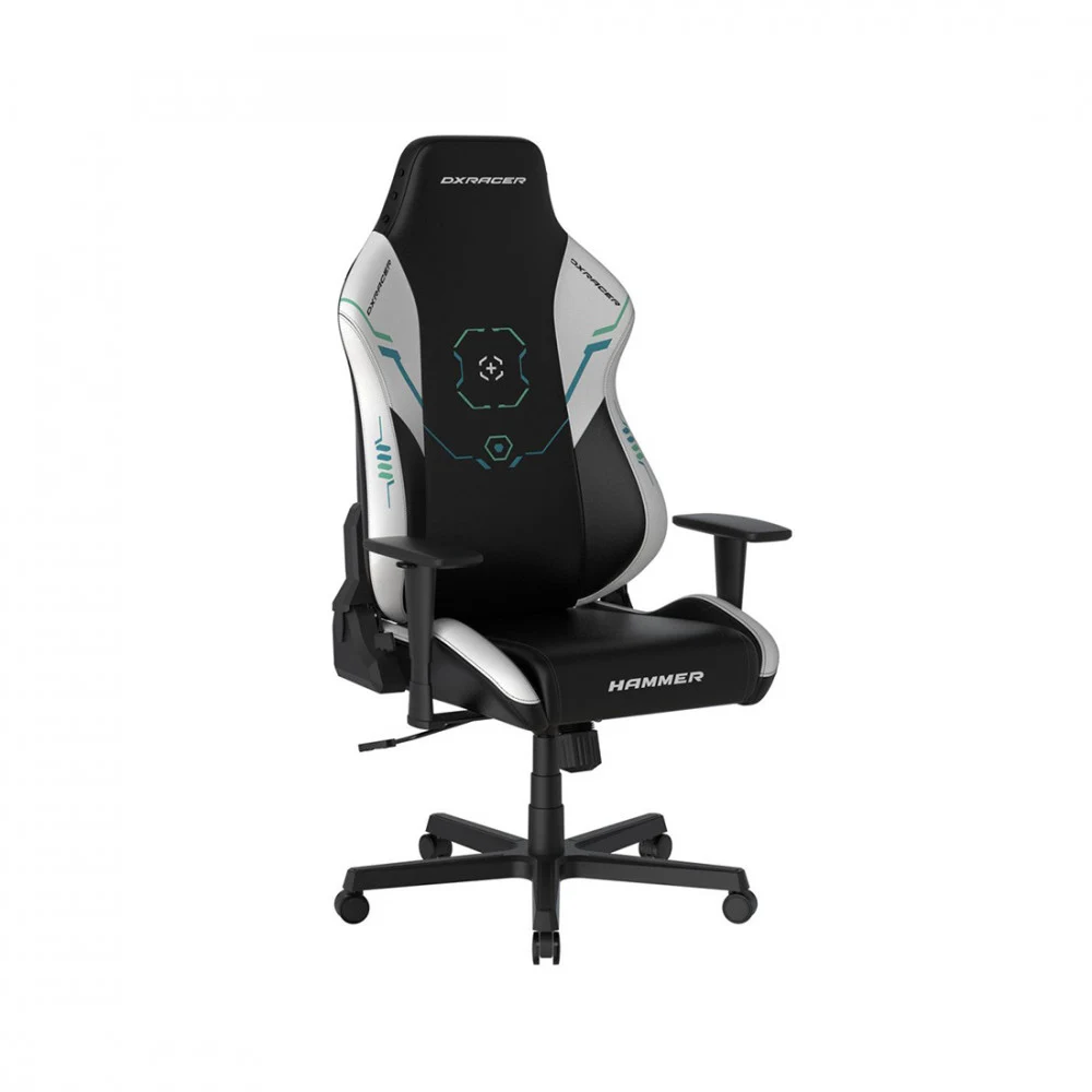 Игровое компьютерное кресло, DX Racer, GC/LHE23LTA/SITBETTERGAMELONGER, Hammer series, Рекомендуемый рост: до 190 см, Рекомендуемый вес: до 115 кг, Эко-кожа, Угол наклона до 135°, 3D подлокотники, Н