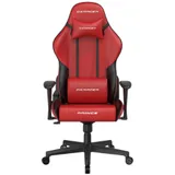 Игровое компьютерное кресло, DX Racer, GC/LPF24LTC/RN, Prince series, Грузоподъемность 90 кг, Эко-кожа и винил PU,PVC, Вид наполнителя: губчатая пена высокой плотности (54 кг/м), Металлическая основ