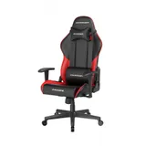 Игровое компьютерное кресло, DX Racer, GC/LPF24LTC/NR, Prince series, Эко-кожа и винил PU,PVC, Вид наполнителя: губчатая пена высокой плотности (54 кг/м), Металлическая основа кресла, Механизм качан