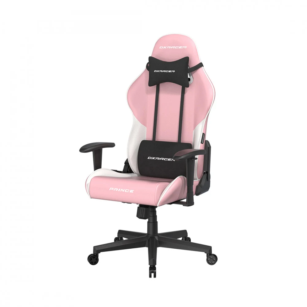 Игровое компьютерное кресло, DX Racer, GC/LPF24LTC/PW, Prince series. грузоподъемность 90 кг, Эко-кожа и винил PU,PVC, Вид наполнителя: губчатая пена высокой плотности (54 кг/м), Металлическая основ