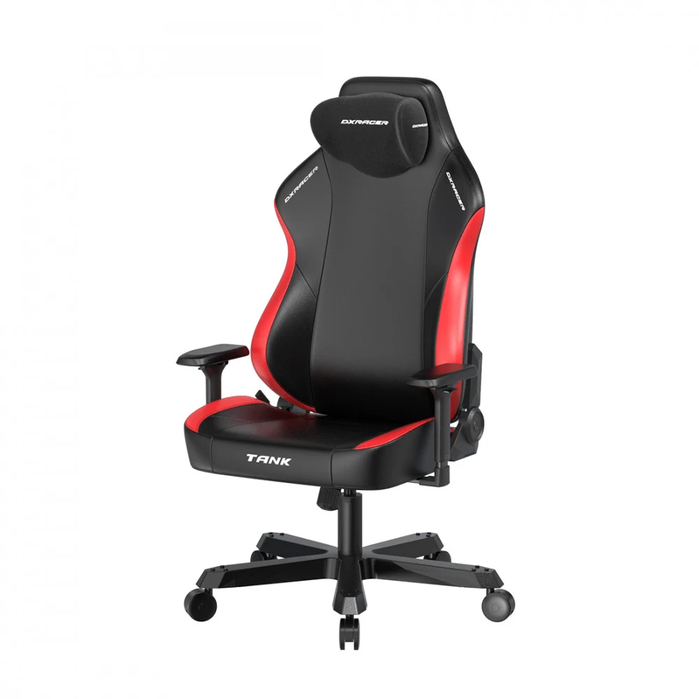 Игровое компьютерное кресло, DX Racer, GC/XXLTK23LTA/NR, Tank series, Грузоподъемность рек/макс: 160 кг, PU экокожа, Вид наполнителя: губчатая пена высокой плотности (54 кг/м), Металлическая основа