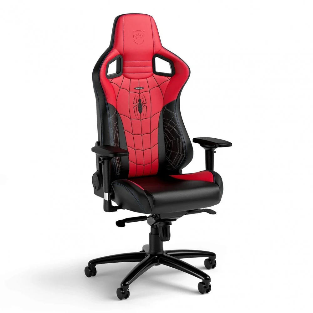 Игровое кресло Noblechairs EPIC Spider-Man Special Edition &lt Экокожа, подлокотник 4D, газлифт 4, без подушек (NBL-EPC-PU-SME)&gt