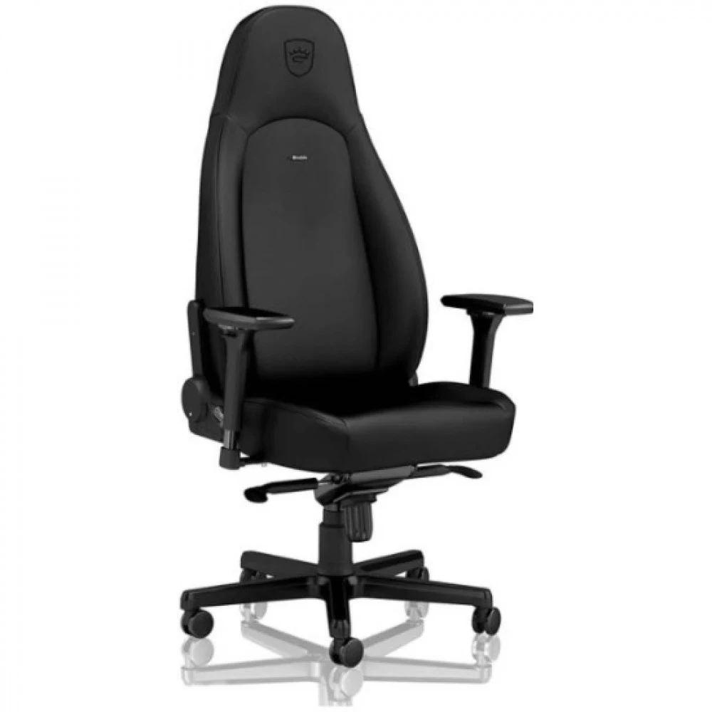 Игровое кресло Noblechairs ICON Black Edition &lt Экокожа, подлокотник 4D, газлифт 4 (NBL-ICN-PU-BED)&gt
