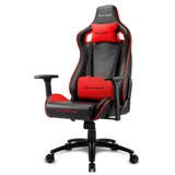 Sharkoon Elbrus 2 Игровое кресло чёрно-красное (синтетическая кожа, регулируемый угол наклона, механизм качания)