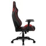 Sharkoon Elbrus 2 Игровое кресло чёрно-красное (синтетическая кожа, регулируемый угол наклона, механизм качания)