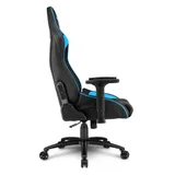 Sharkoon Elbrus 3 Игровое кресло чёрно-синее (синтетическая кожа, регулируемый угол наклона, механизм качания)