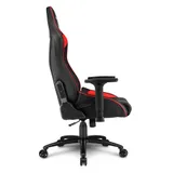 Sharkoon Elbrus 3 Игровое кресло чёрно-красное (синтетическая кожа, регулируемый угол наклона, механизм качания)