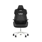Игровое компьютерное кресло, Thermaltake, ARGENT E700 Storm Black, GGC-ARG-BBLFDL-01, Максимальная нагрузка 150 кг, Натуральная кожа, Основание алюминий и металл, Чёрный