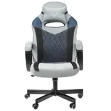 Кресло игровое Zombie VIKING 6 KNIGHT Fabric голубой с подголов. крестовина металл