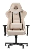 Кресло игровое Бюрократ VIKING KNIGHT Fabric песочный Light-21 с подголов. крестовина металл