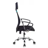 Кресло руководителя Бюрократ KB-6N/SL/B/TW-11 черный TW-01 TW-11 сетка крестовина хром