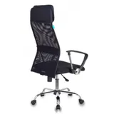 Кресло руководителя Бюрократ KB-6N/SL/B/TW-11 черный TW-01 TW-11 сетка крестовина хром