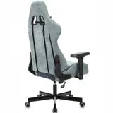 Кресло игровое Бюрократ VIKING 7 KNIGHT Fabric синий текстиль/эко.кожа с подголов. крестовина металл