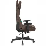 Кресло игровое Zombie VIKING KNIGHT Light-10 темно-коричневый. ткань с подгол. крестов. мет. (9401390000)