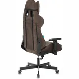 Кресло игровое Zombie VIKING KNIGHT Light-10 темно-коричневый. ткань с подгол. крестов. мет. (9401390000)