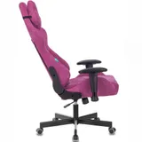 Кресло игровое Бюрократ VIKING KNIGHT Fabric малиновый Light-15 с подголов. крестовина металл