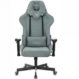 Кресло игровое Бюрократ VIKING KNIGHT Fabric серо-голубой Light-28 с подголов. крестовина металл