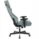 Кресло игровое Бюрократ VIKING KNIGHT Fabric серо-голубой Light-28 с подголов. крестовина металл