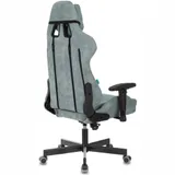 Кресло игровое Бюрократ VIKING KNIGHT Fabric серо-голубой Light-28 с подголов. крестовина металл