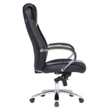 Кресло руководителя Бюрократ T-9923SL/BLACK черный кожа крестовина хром