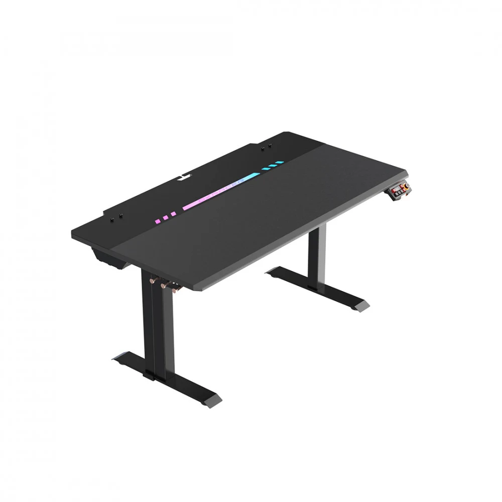Компьютерный стол, DX Racer, GD/1400TPMDF/N, Tidal series, Размер XL - длина 140см, Материал Сталь, Регулировка высоты 66,6 - 104см, 2 коробки ( в комплекте столешница+металл основание), 140х75х2,5с