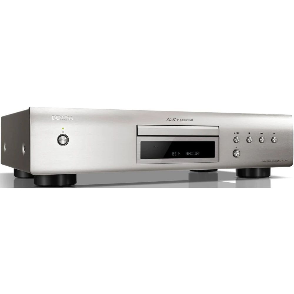 DENON CD-проигрыватель DCD-600NE СЕРЕБРО, CD-проигрыватель, ЦАП 24 бит / 192 кГц, коэффициент гармонических искажений 0,003%, выходы: оптический, RCA, габариты: 434 х 107 х 373 мм, вес 4,3 кг. Произ