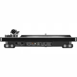 DENON Проигрыватель винила DP-450USB ЧЕРНЫЙ Проигрыватель пластинок со встроенным фонокорректором и USB-входом для оцифровки винила, пассиковый привод, алюминиевый тонарм, регулировка скорости 33 45