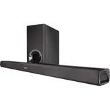 DENON Саундбар DHT-S316 ЧЕРНЫЙ Саундбар 2.1 с беспроводным сабвуфером, закрытое акустическое оформление, декодеры Dolby Digital, DTS, входы: HDMI 2.0, оптический, аналоговый, габариты: 900 x 55 x 82