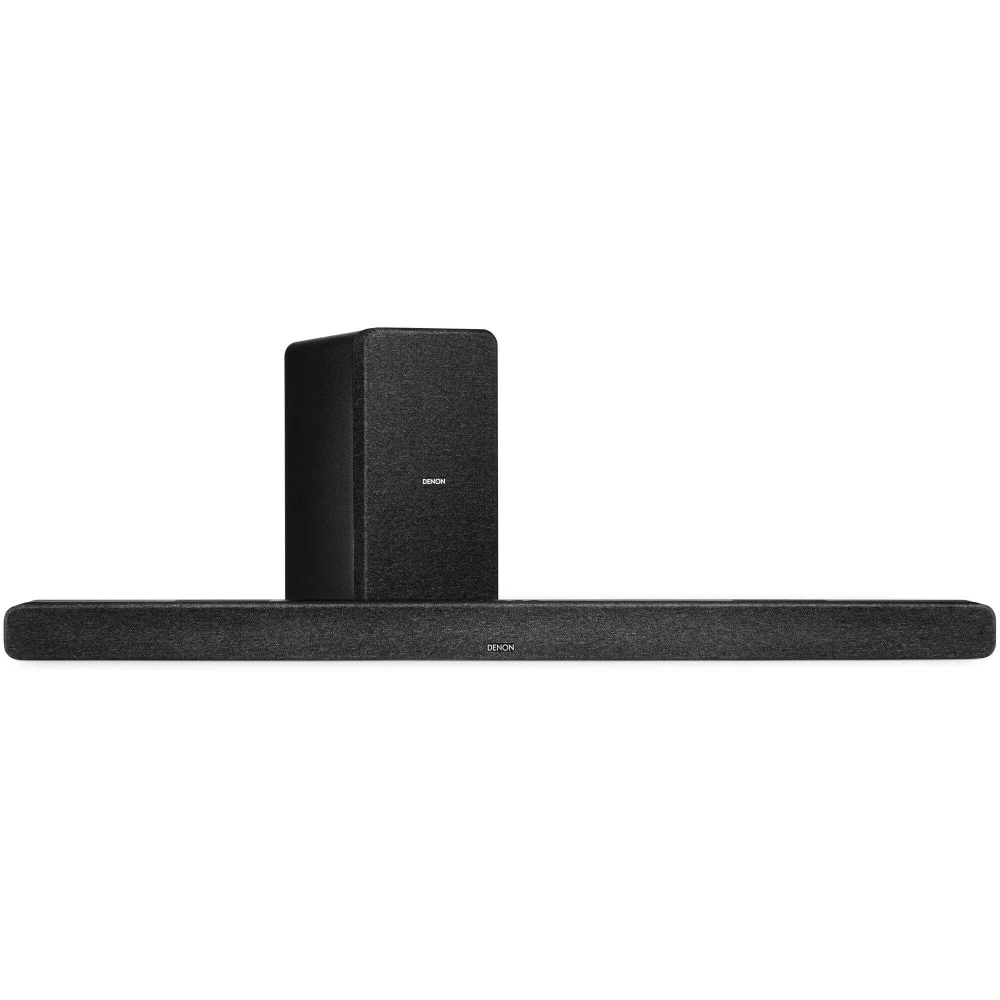 DENON Саундбар DHT-S517 ЧЕРНЫЙ Саундбар с беспроводным сабвуфером, объемным звуком Dolby Atmos, eARC и Bluetooth. Формат 3:1:2 , 7 динамиков. Работа сабвуфера - 10 м. Размеры (ШxВxГ) 1050 x 60 x95 m