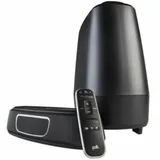 POLK AUDIO Саундбар Magnifi Mini AX ЧЕРНЫЙ Ультракомпактный саундбар 5.1 с беспроводным сабвуфером, со звуком Dolby Atmos и DTS:X и поддержкой Apple AirPlay 2, Chromecast. Входы: 1 HDMI (eARC), 1 Оп