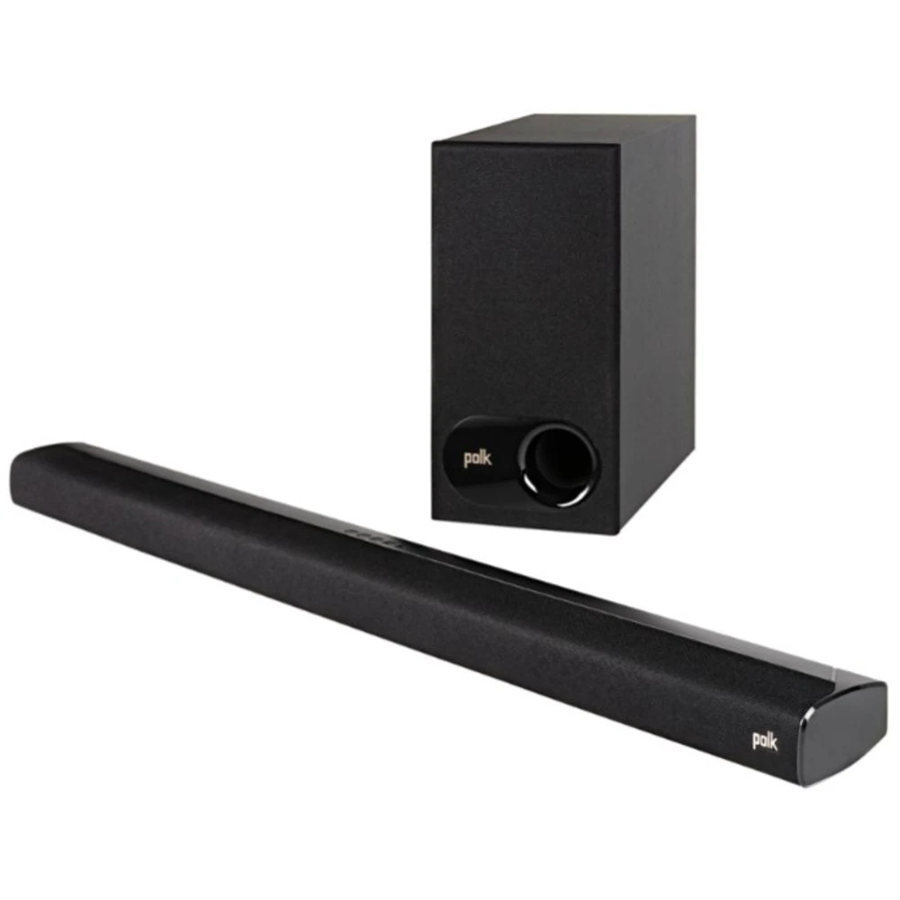 POLK AUDIO Саундбар Signa S2 Универсальный саундбар с беспроводным сабвуфером. Декодирование звука 5.1 Dolby Digital. Ночной режим, Кино и музыка. Подключения: HDMI (ARC), Оптический, AUX, Bluetooth