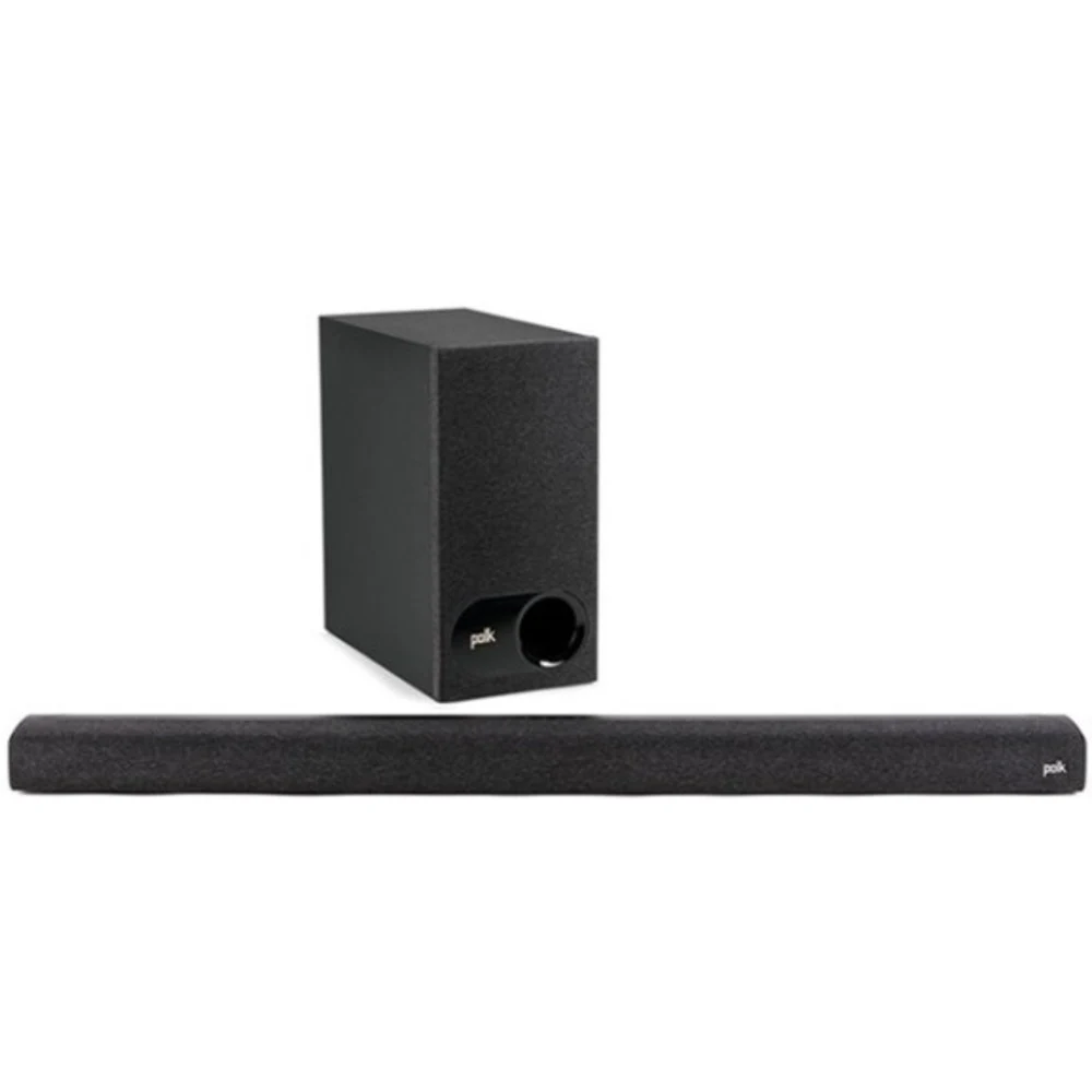 POLK AUDIO Саундбар Signa S3 POLK AUDIO Универсальный саундбар с беспроводным сабвуфером. Декодирование звука 5.1 Dolby Digital. Ночной режим, Кино и музыка. Подключения: HDMI (ARC), Оптический, AUX