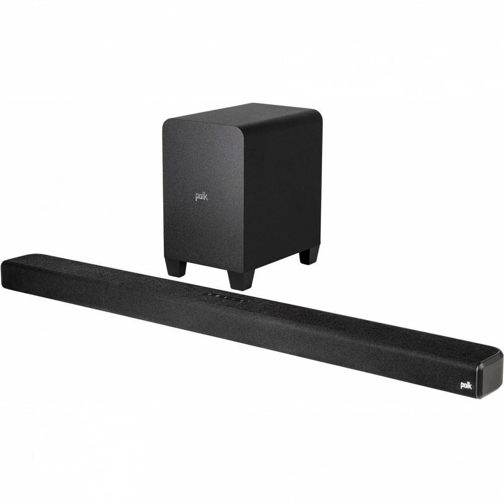 POLK AUDIO Саундбар Signa S4 Саундбар с поддержкой контента с Dolby Atmos в конфигурации 3.1.2. Семь драйверов с беспроводным сабвуфером (дальность до 10 м.).Технология Polk Voice Adjust, улучшающая